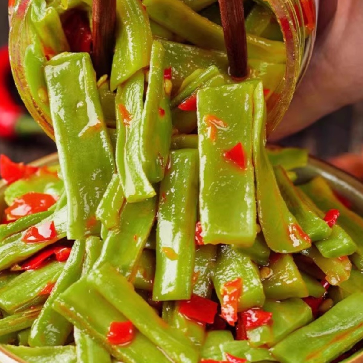 湖南特产咸菜榨菜剁椒贡菜下饭菜开味凉拌即食苔菜脆椒拌饭辣椒酱 - 图0