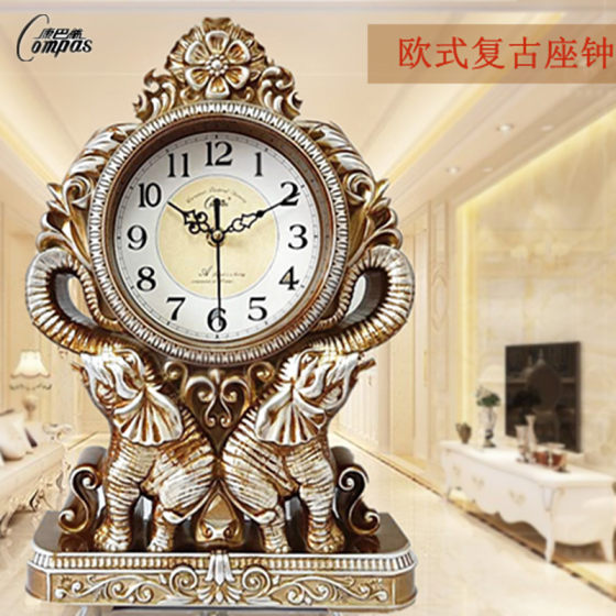 Combas fashion silent desk clock European bedside clock home TV cabinet clock living room bedroom wall clock
