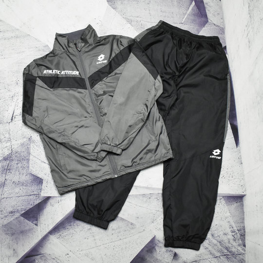 男士立领足球加绒上衣跑步健身组队运动外套长裤风雨衣训练套装