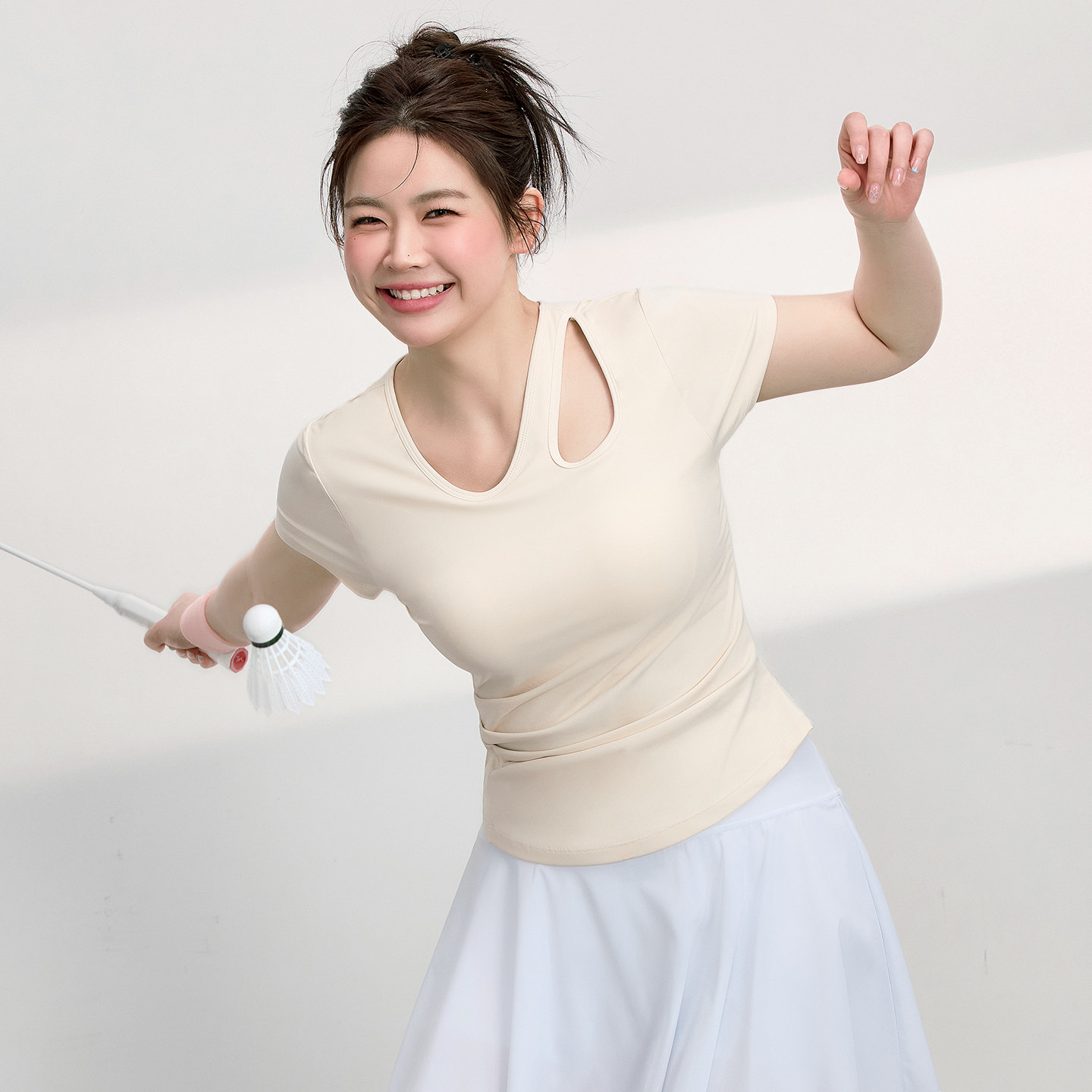 瑜伽服上衣女普拉提训练服显瘦运动短袖t恤胖mm大码健身服套装夏,淘宝优惠券,粉丝福利购,淘宝优惠卷