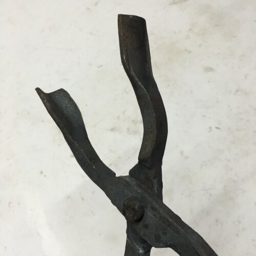 手工锻造铁匠钳产品钳工具钳扁咀圆口钳铝锭钳火钳夹热打铁钳包邮 - 图3