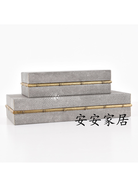 新中式风竹节梳妆台珠宝首饰盒