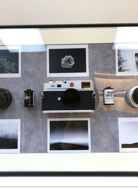 摄影主题创始立体装饰画/老相机真机拆机画/老工匠装饰品样板间别