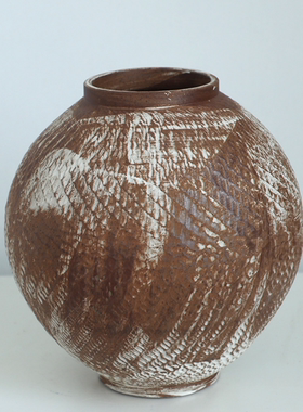 现代简约创意陶瓷花瓶花器复古陶瓷家居桌面茶几软装饰品工艺品