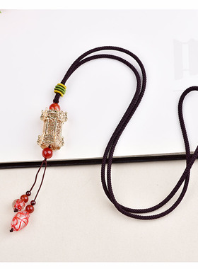 女款长款毛衣链吊坠项链