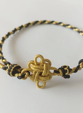 3mm可穿珠幻彩金丝线可调节莲花