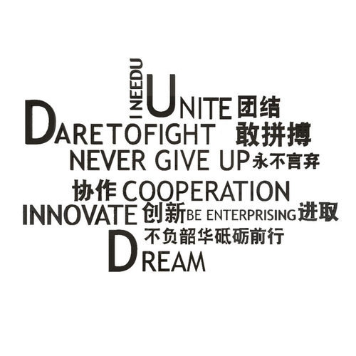团队励志标语贴办公室墙面装饰品电商公司企业文化墙背景氛围布置 - 图3