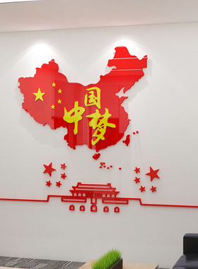 中国梦教师办公室党建文化墙墙