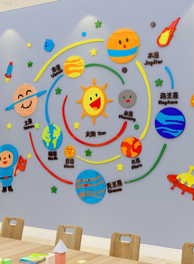 教室材料星球太空主题墙面装饰