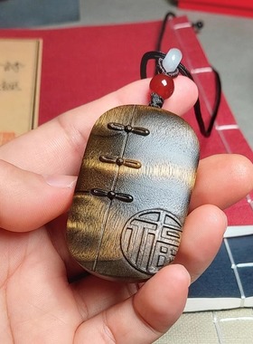 金丝楠木原创吊坠不会撞衫的礼物