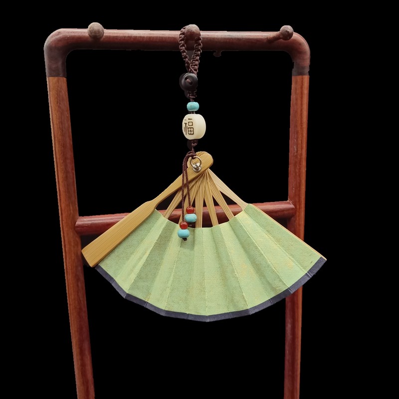 2.5寸迷你小扇子车挂手机链梅妃斑竹小折扇苏工扇面手工空白娃娃,淘宝优惠券,粉丝福利购,淘宝优惠卷