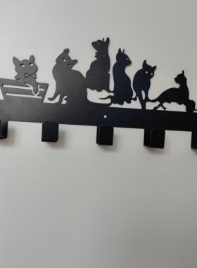 6种神态猫咪设计的金属挂