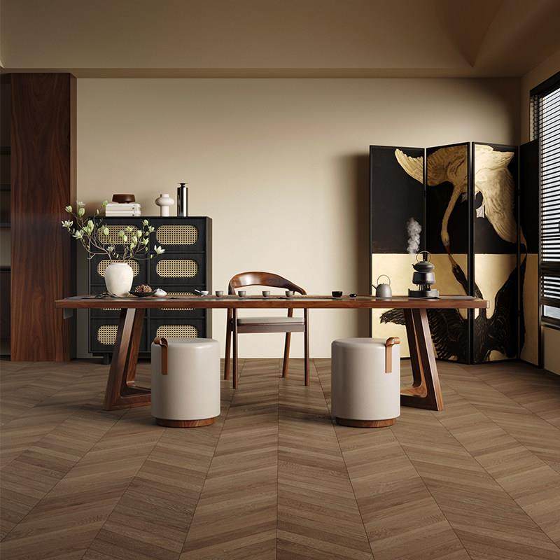 二大爷新中式黑胡桃木实木大板泡茶桌椅组合家用茶台2025新款高端,淘宝优惠券,粉丝福利购,淘宝优惠卷