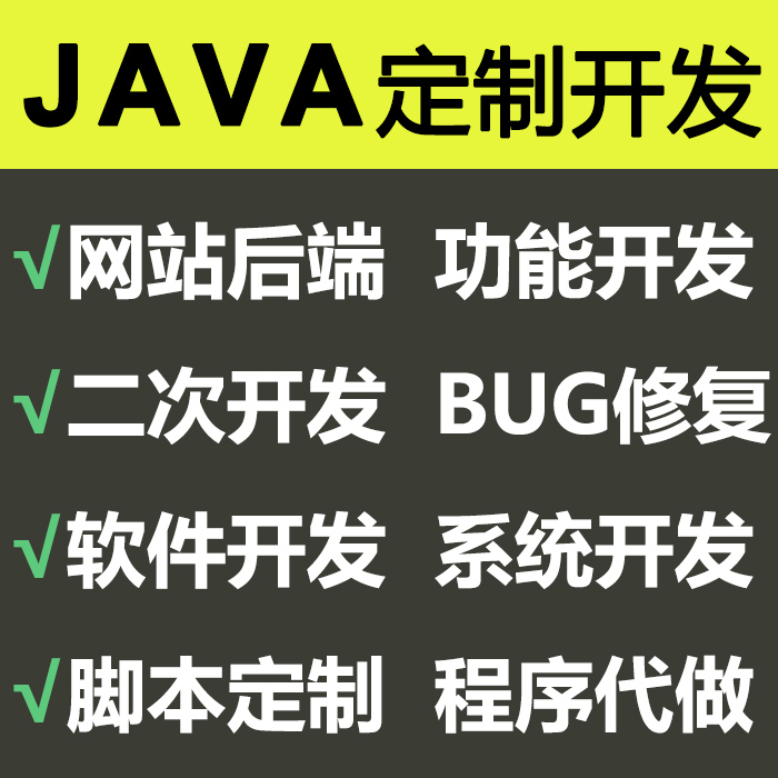 java开发网站软件代做/系统接口开发定做定制二次开发bug修复 - 图0