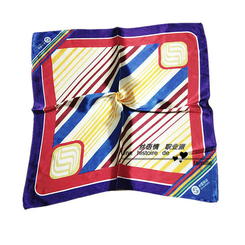 职业方巾丝巾中国移动通信营业厅丝巾移动方巾带移动LOGO移动新款 - 图1