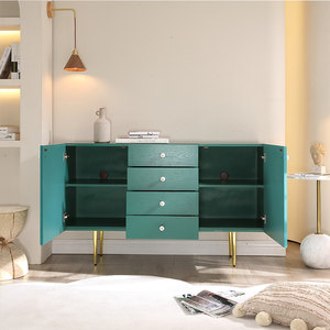 优梵艺术轻奢实木玄关柜入户网红客厅装饰柜隔断柜斗柜置物柜鞋柜