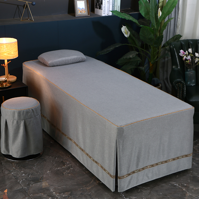 美容床罩床单棉麻奢华采耳推拿按摩床美容院床套四季通用定制logo,淘宝优惠券,粉丝福利购,淘宝优惠卷