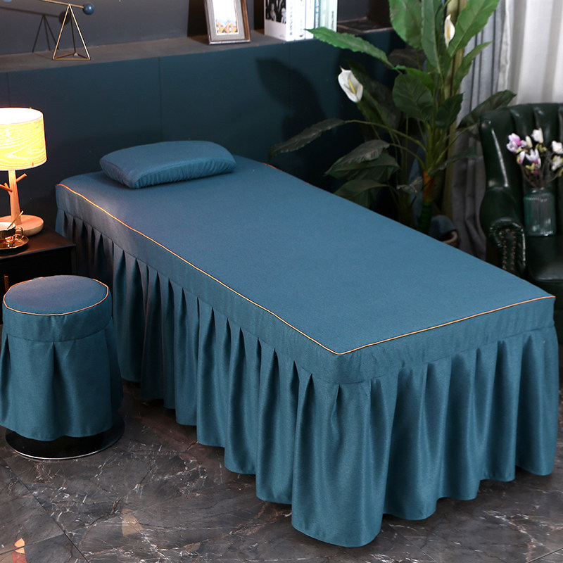 美容床罩床单棉麻奢华采耳推拿按摩床美容院床套四季通用定制logo,淘宝优惠券,粉丝福利购,淘宝优惠卷