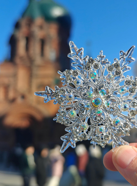 哈尔滨冰箱贴琳琅回雪旋转大雪花