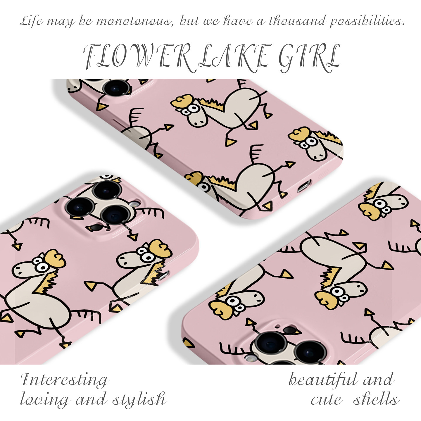 【跨年】手绘跳跳萌马适用iPhone17/16promax手机壳华为Pura80苹果13红米k80马年vivoX300软opporeno15畅享70,淘宝优惠券,粉丝福利购,淘宝优惠卷