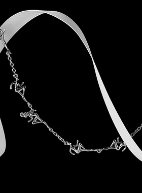 原创设计中性运动风项链女十字链