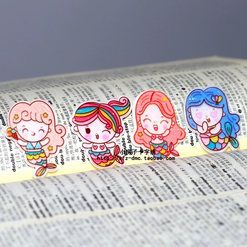 Магнитная система хранения, милый магнит на холодильник, с вышивкой, русалка