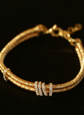 意大利925银蛇骨柔软满天星手链