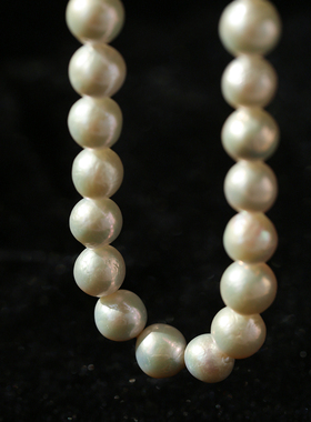 优雅轻奢天然巴洛克皱皮珍珠项链