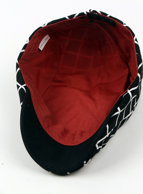 格子休闲时尚百搭防晒遮阳鸭舌帽
