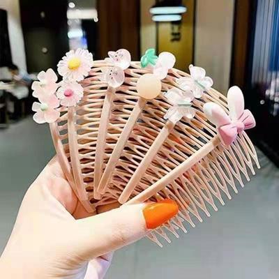 儿童插梳发卡碎发整理神器刘海发饰女童发梳宝宝头饰发夹碎发梳 - 图0