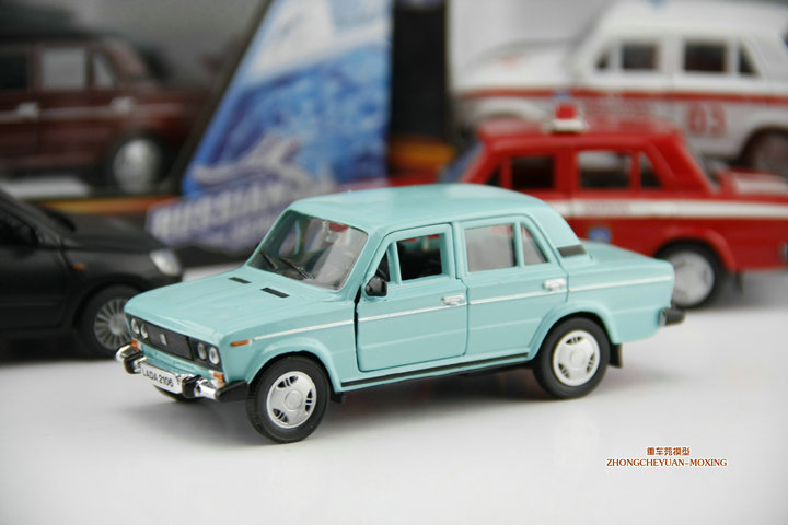 包邮 1:36 苏联俄罗斯 拉达 LADA2106 回力汽车模型玩具 多色 - 图0