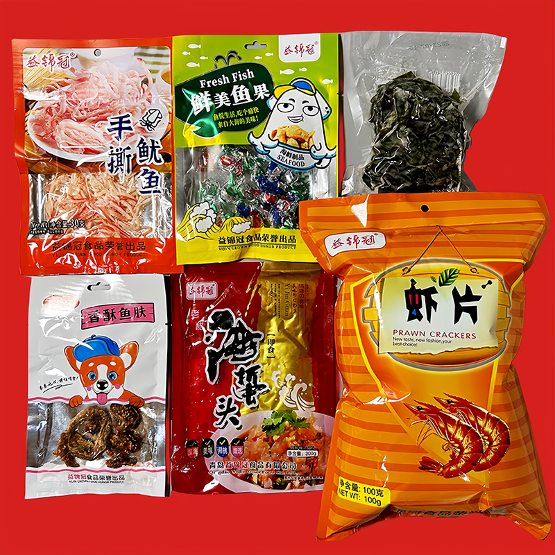 十三味海鲜大礼包益锦冠海产品零食礼物烤鱼片山东青岛特产伴手礼 - 图2