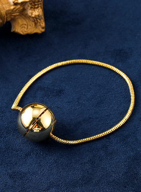 韩国OD时尚ins圆球简约手链夏季女高级感轻奢小众饰品高级感套装