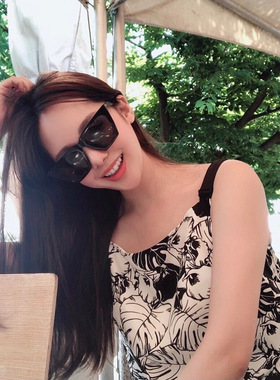 MAISON KIMHEKIM小红书推荐韩系焦糖百搭墨镜女款时尚博主同款