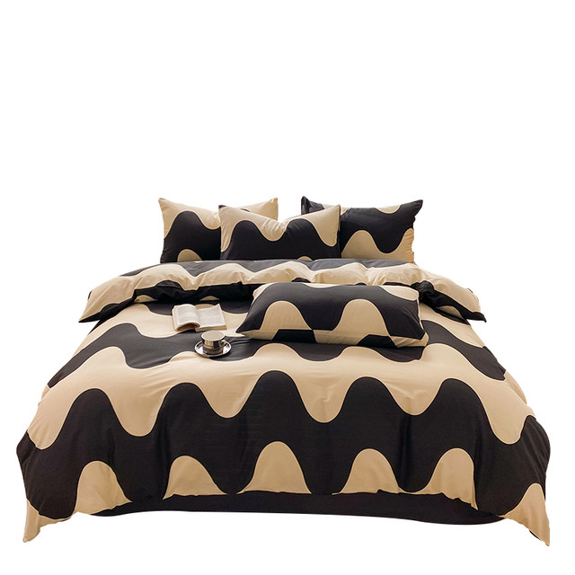 Four-piece set of 100 all-cotton pure cotton ins style simple