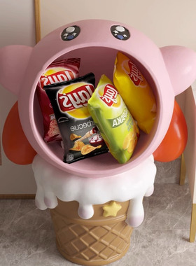 星之卡比摆件收纳装饰品粉胖子