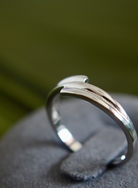 925纯银简约情侣戒指纪念日必买