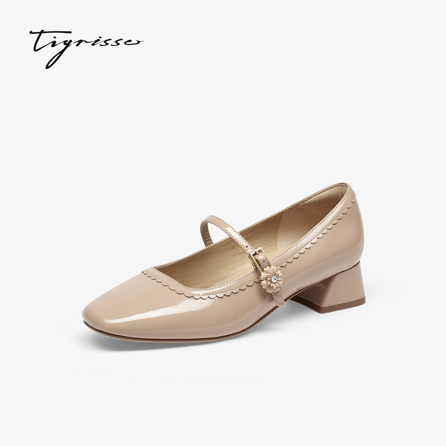 孙乐言同款音乐剧蹀愫26春新法式复古钻扣增高3.5玛丽珍红色单鞋,淘宝优惠券,粉丝福利购,淘宝优惠卷