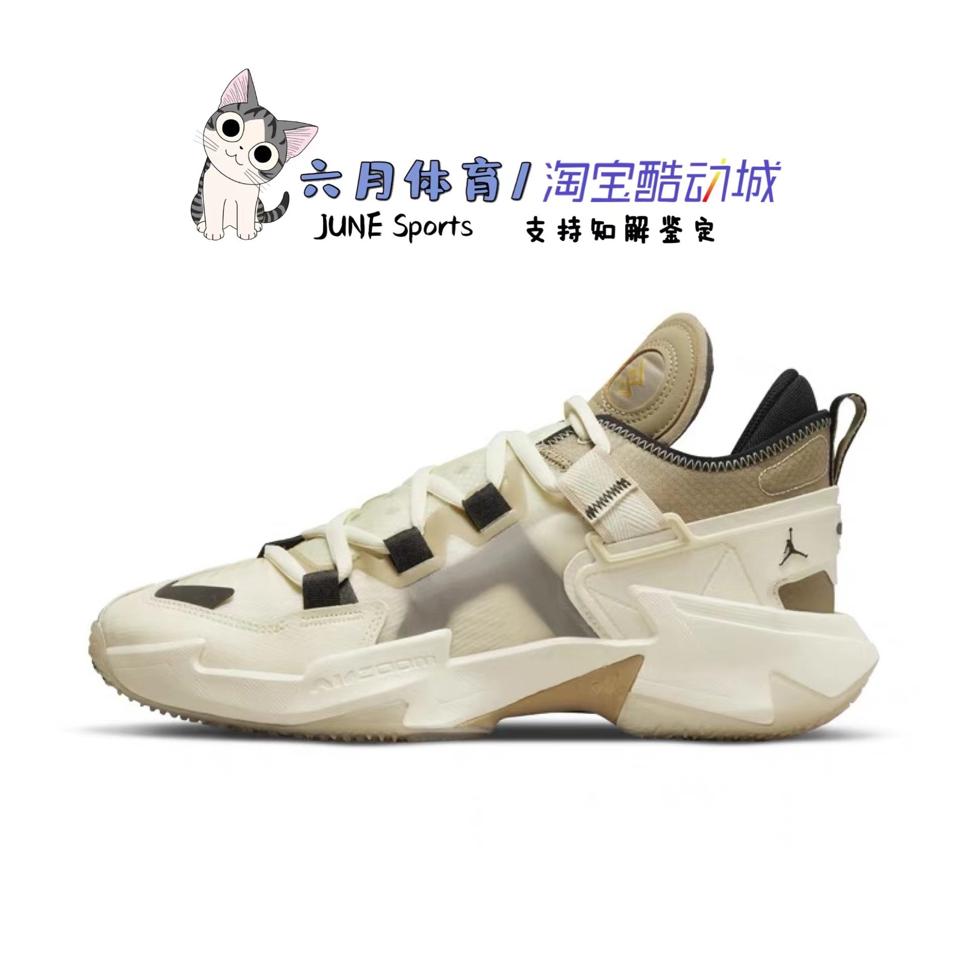 Air Jordan Why Not .5 PF威少5男子米棕色实战篮球鞋 DC3638-102 - 图0