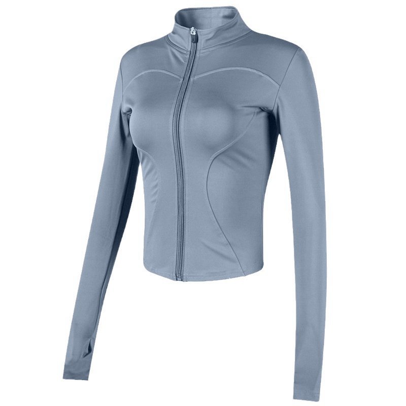 严选瑜伽服秋冬运动上衣修身显瘦拉链立领长袖开衫跑步健身外,淘宝优惠券,粉丝福利购,淘宝优惠卷