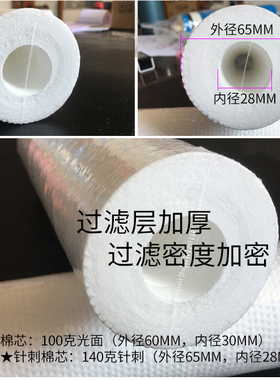 净水器滤芯10寸通用PP棉纤维棉