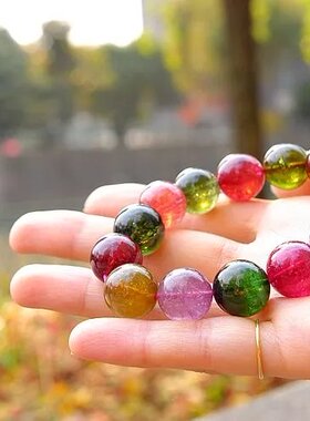 【木古口十】天然巴西碧玺手链