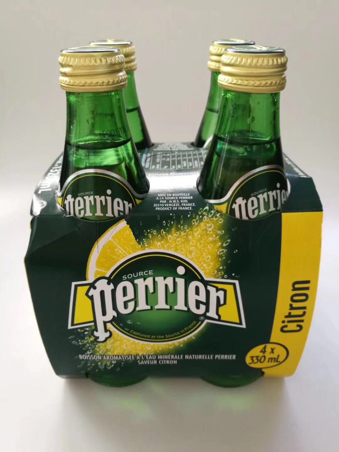 巴黎水perrier330Ml*24瓶原味/果味含气矿泉水法国进口气泡苏打水 - 图2