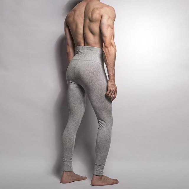 Pure cotton belted long johns, internet celebrity style for men