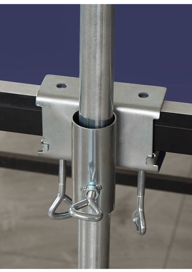 Outdoor bracket fixed artifact for placing large umbrellas on street stalls