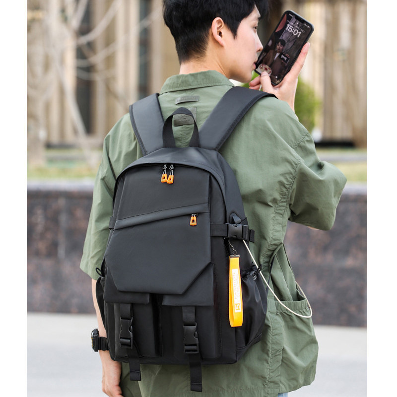 新款双肩包男女休闲百搭通勤上课包轻便防水旅游背包中小学生书包,淘宝优惠券,粉丝福利购,淘宝优惠卷