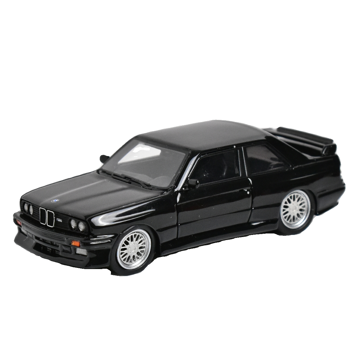 SM ScaleMini 1:64 宝马M3 E30 收藏摆件 黑色 树脂汽车模型 - 图2