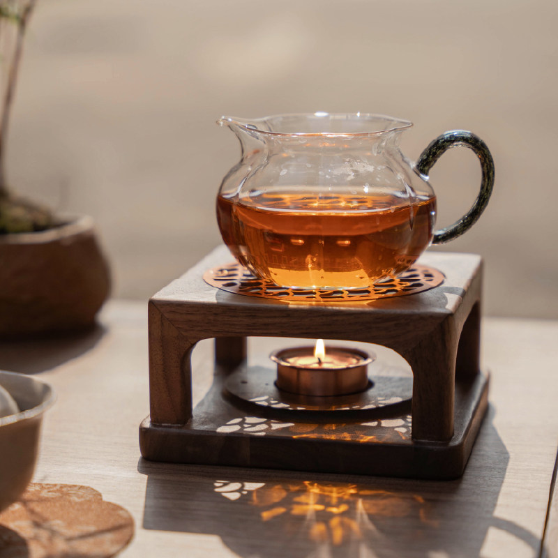 九间房原创什方温茶炉茶室茶桌新中式复古简约北美黑胡桃实木,淘宝优惠券,粉丝福利购,淘宝优惠卷