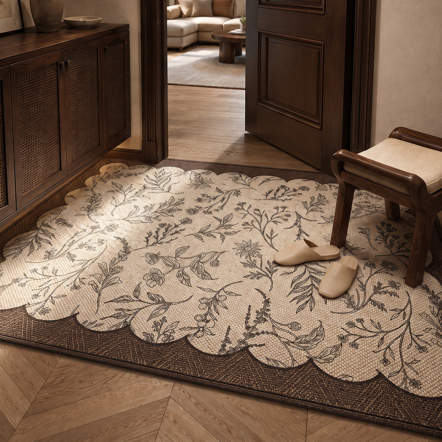 Коврик прихожей New Home Happiness Cuihua Weaving 50x80см