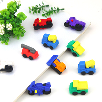 Children Cartoon Removable Eraser Engineering Car Styling Rubber Cool Running Motorcycle Elementary School Kids Prize Kindergarten